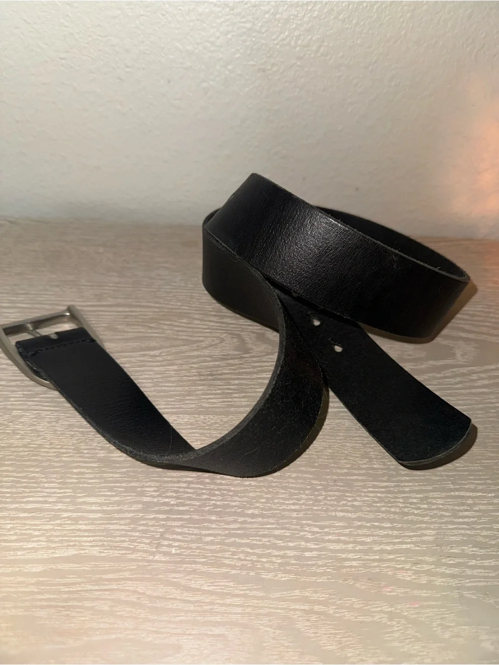 Ariat men's leather black belt 41”